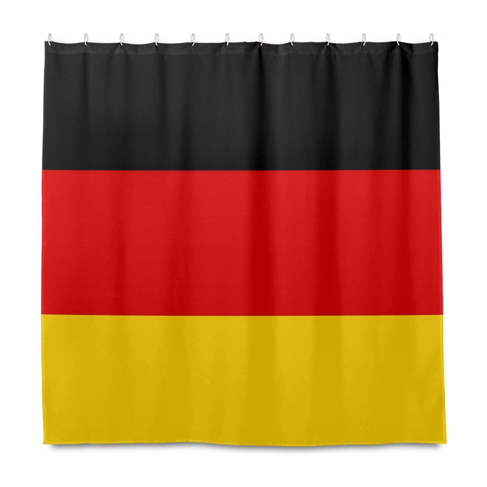 Ensemble rideau de douche de qualité supérieure en polyester 183x183 motif Allemagne