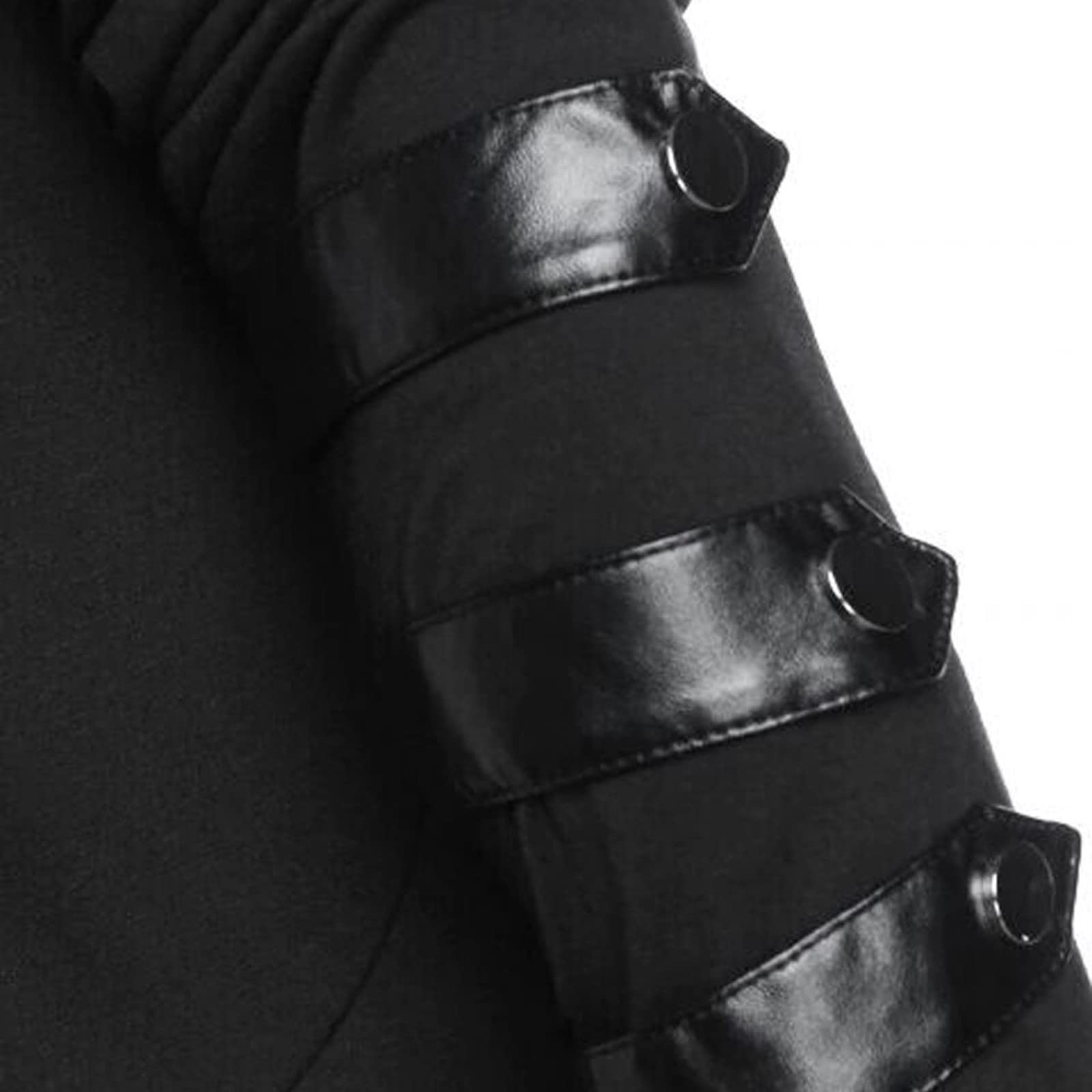 Gothic Jacke Für Herren, Steampunk-Jacke Für Herren, Unisex Gothic Mittelalter Steampunk Long Tailmant Vintage Viktorianische Piraten Jacke High Kragen Mantel Smoking Smoking Für Karneval Fashing