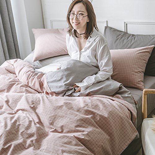 Linge de lit YANKE nordique 4 pièces grand lit pour des nuits cocooning
