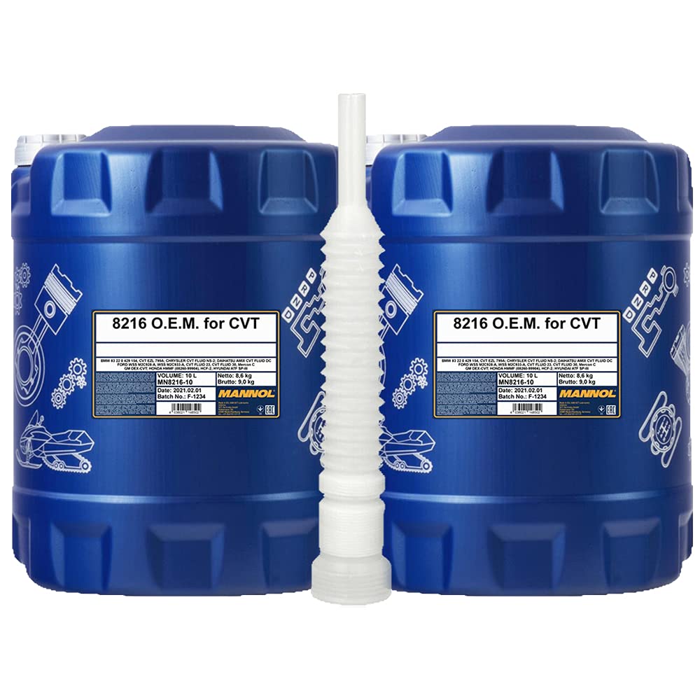 MANNOL 8216 O.E.M. for CVT, 2 x 10 Liter ATF Getriebeöl (4,90€/Liter)