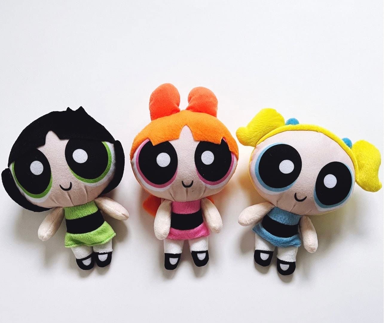 The Powerpuff Girls Figure Plush Stuffed Doll Blossom Buttercup Bubbles Set