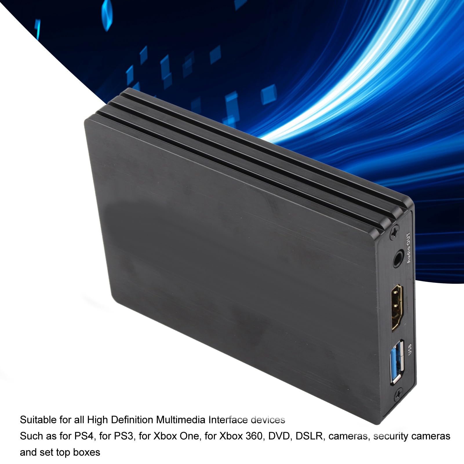 FLEXMAN 4K Sound Video Capture Card, USB 3.0 1080P 60Fps HDMI Capture Card, Plug and Play Video Capture Device for Video Game Recording