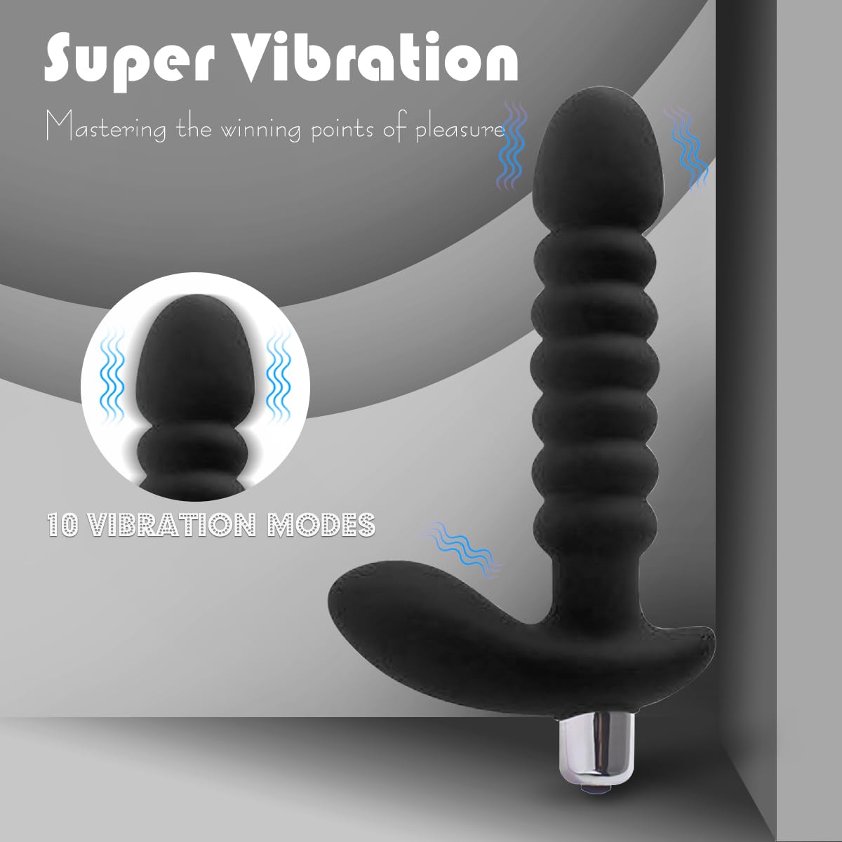 Stimulateur prostatique Māsséur de Prộstàté Plùg ànàle Vîbrant Homme Imperméable Måsséur Rechargeable Prostata puissant stimulateur étanche dispositif à distance silencieux-MY7