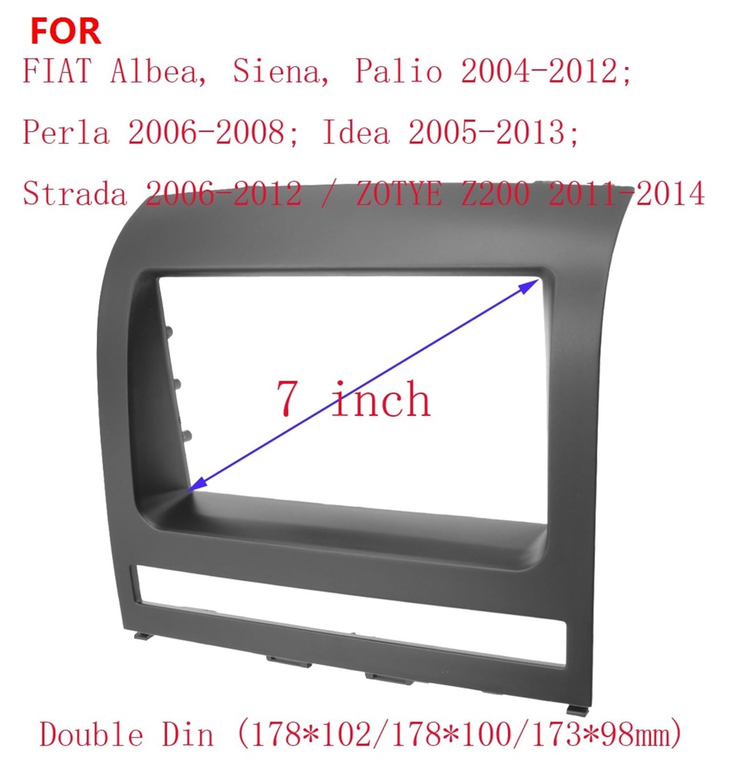 zaślepki radia Dla fiata Albea Siena Palio 2004-2012