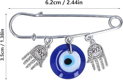 Miniatura 4 de 5 pines de mal de ojo, broche de hierro y aleación, diseño único de buena suerte, pines de seguridad para hombres, mujeres, fiestas en casa, citas