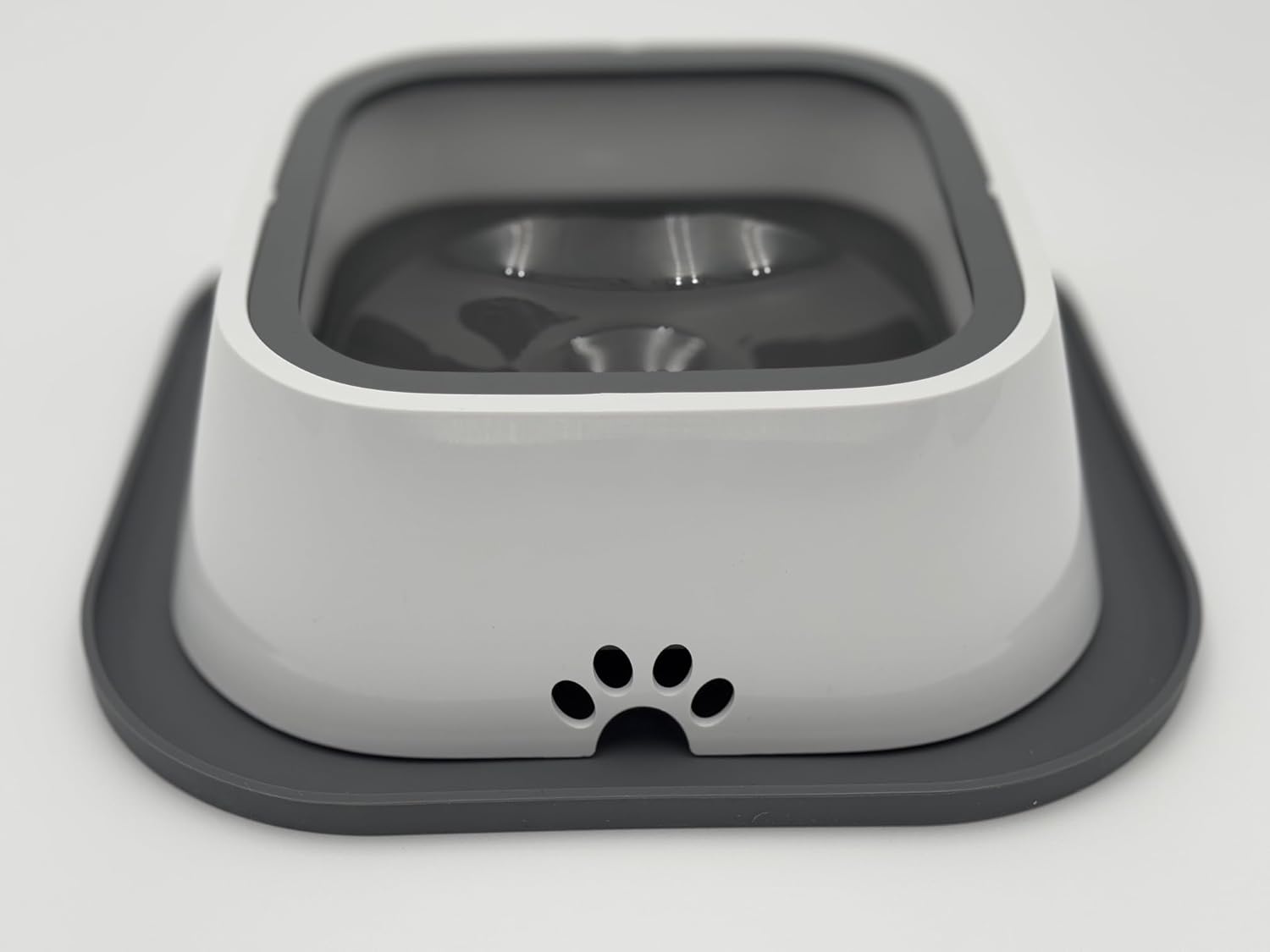 No Spill Dog Water Bowl with Silicone Mat - Spill Proof Slow Drinking Bowl for Home, Car & Travel - Mess-Free Water Bowl for Dogs