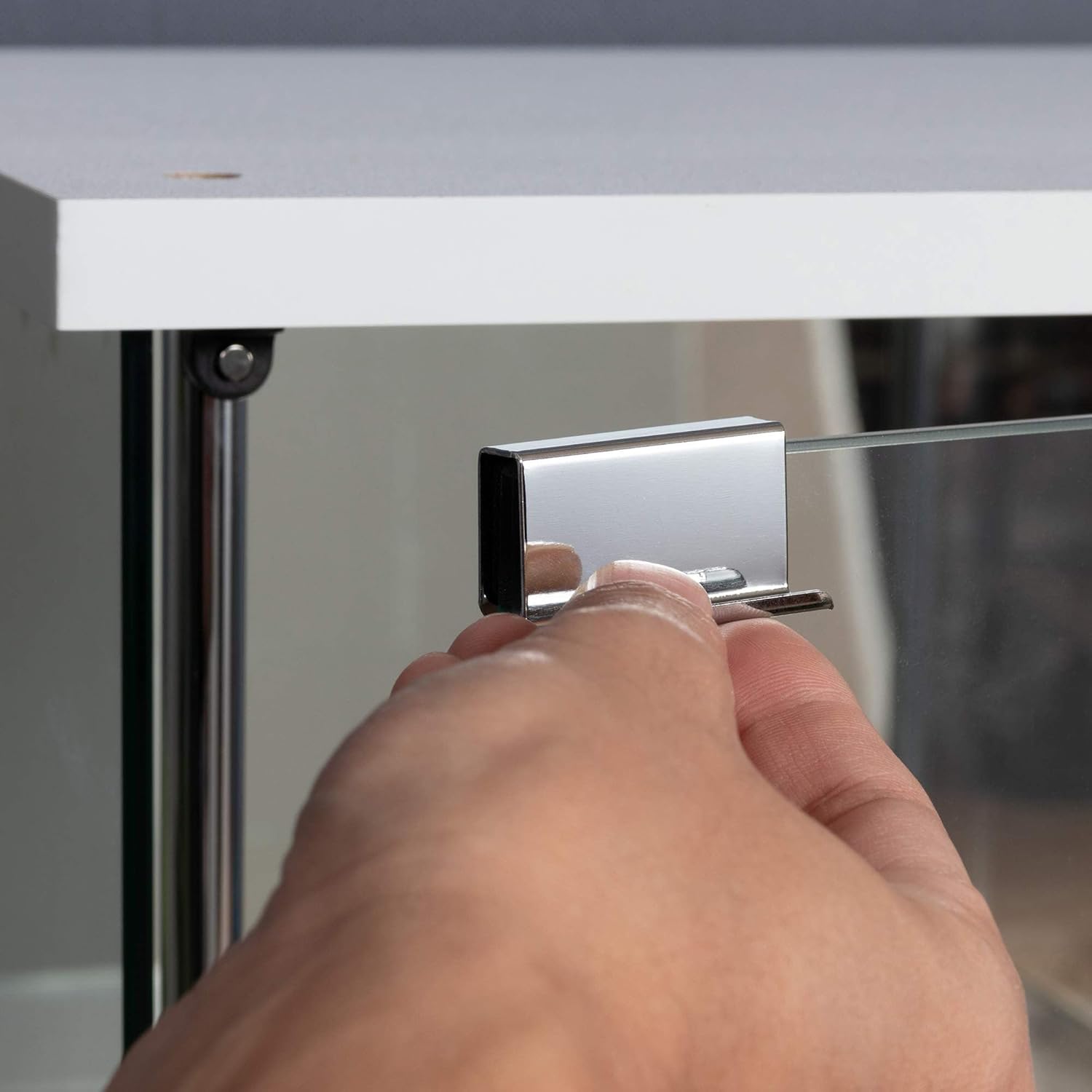 コレクションケース フィギュアケース 4段 幅42.5&times;奥行36.5&times;高さ120cm ホワイト 強化ガラス [並行輸入品]