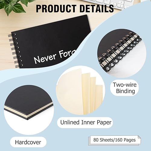 Miniatura 3 de Never Forget The Difference You MakeHardcover - Cuadernos en espiral de 160 páginas, regalos de agradecimiento para mujeres y hombres, regalos de