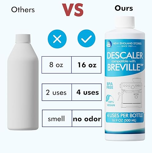 Miniatura 3 de Solución de descalcificación compatible con Breville, 8 usos, el kit de descalcificación de 2 años viene con 8 tabletas de limpieza, kit de
