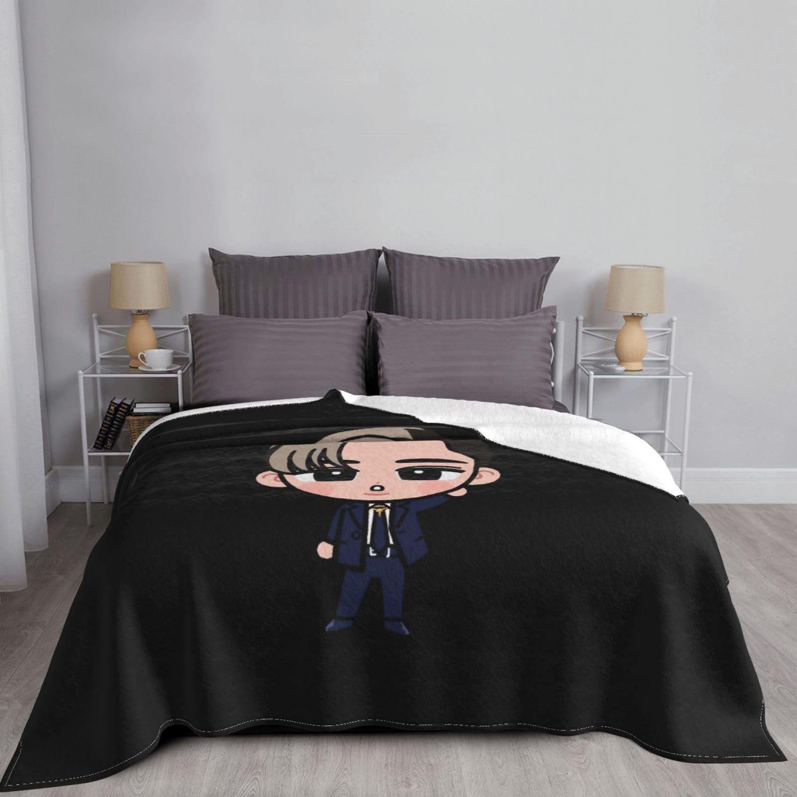 Amazon｜目黒蓮 ブランケット 毛布 タオルケット 四季適用 ひざ掛け
