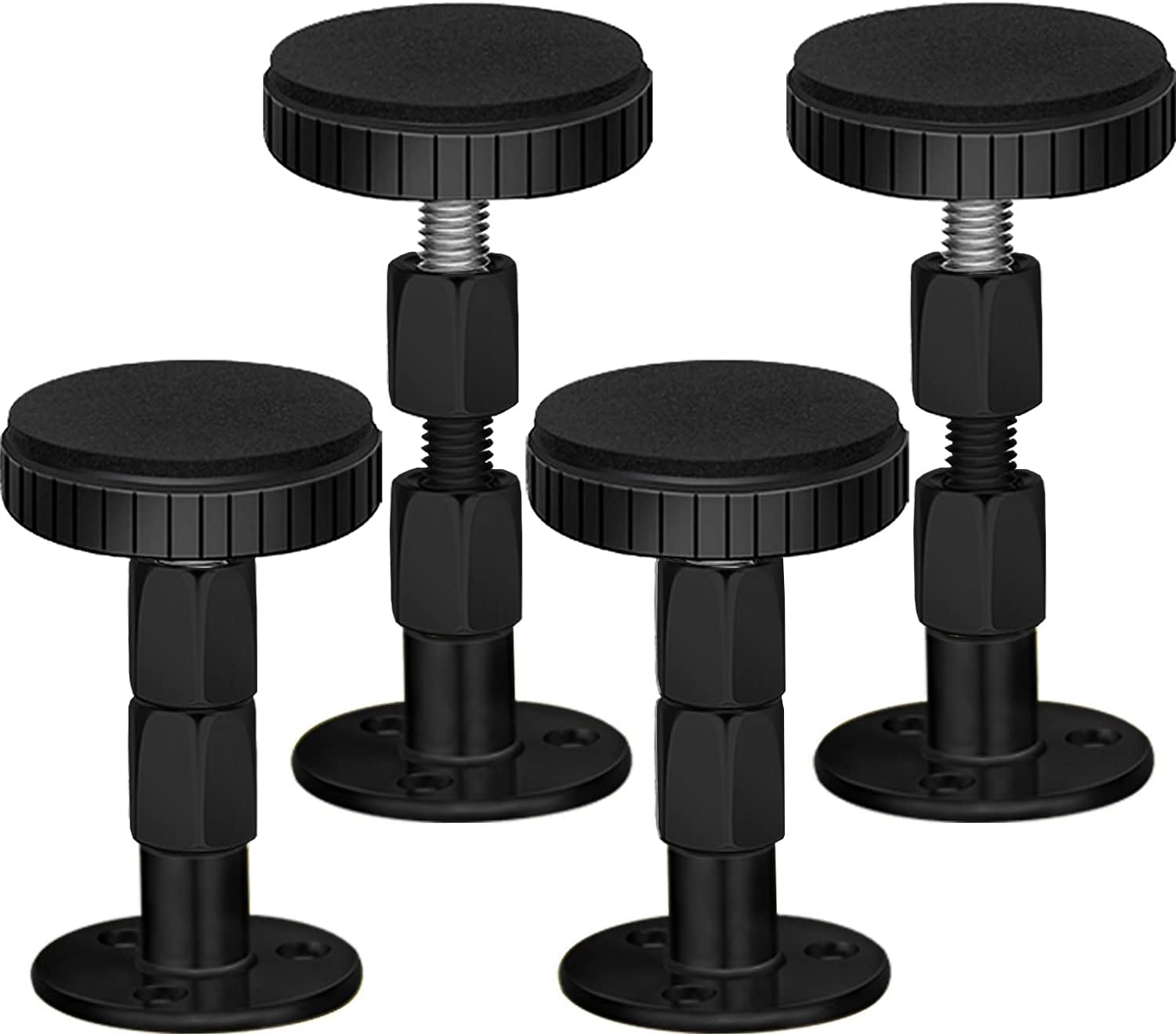 Adjustable Threaded Headboard Stoppers/Bumper Against Wall