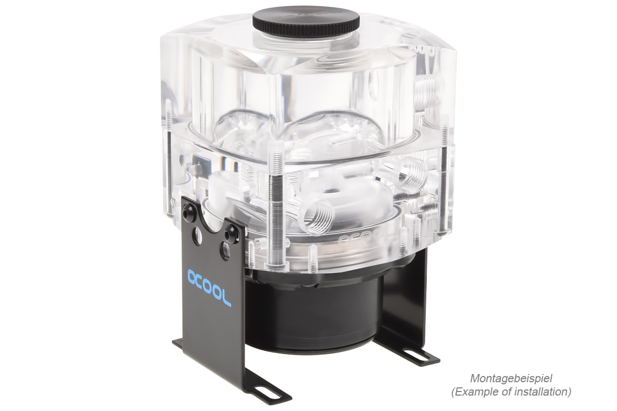 Alphacool Eisdecke D5 Pump Top V.3, Plexi (Acrylic), Pump Not Included