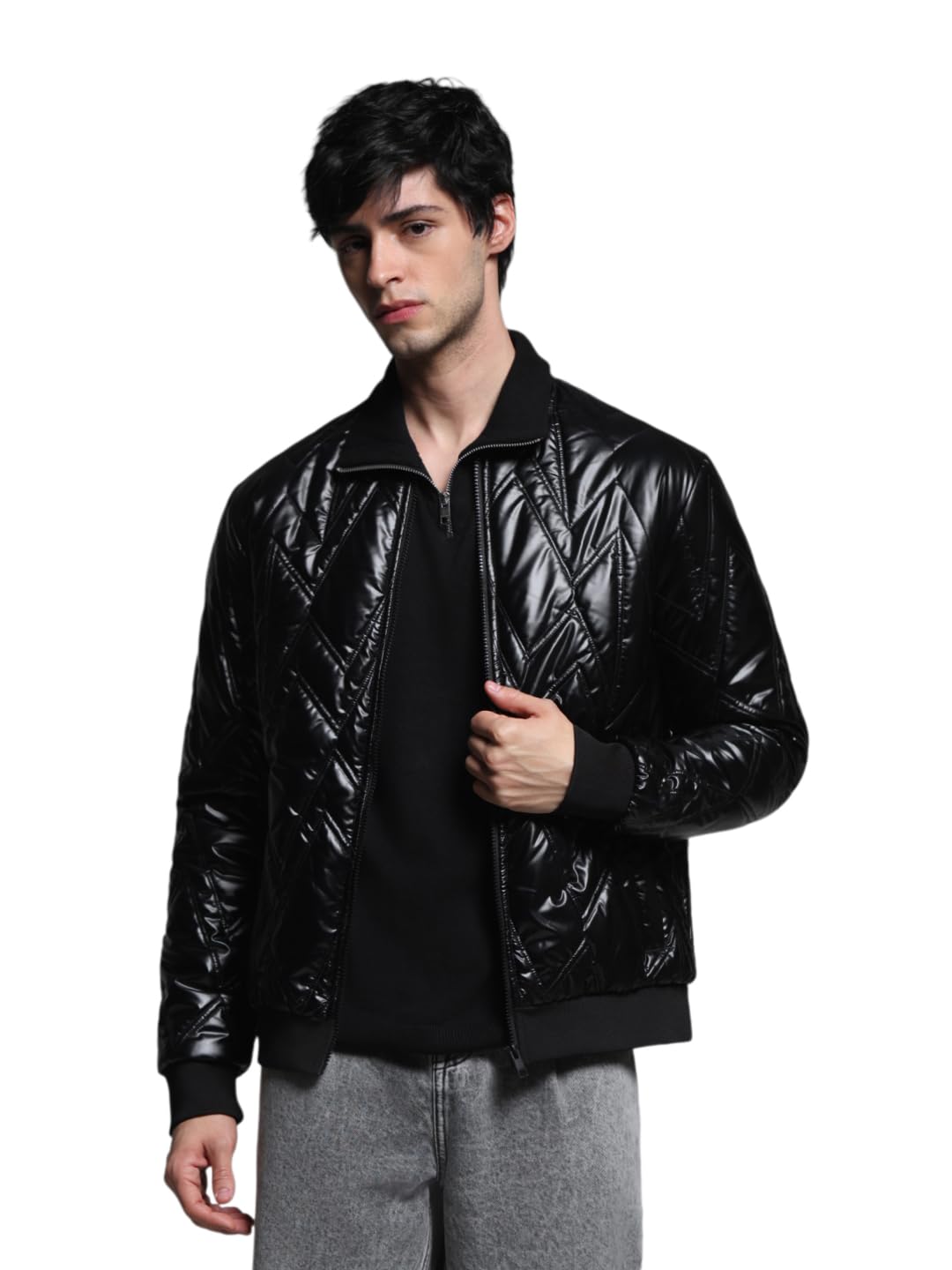 jack & jones Men's Polyester Standard Length A-Line Coat-picture-27