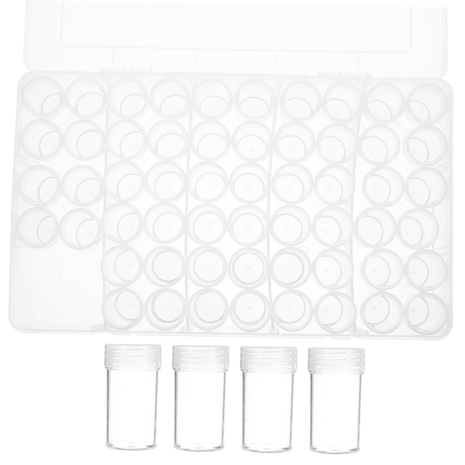 Boîte de rangement plastique transparent à compartiments pour semences et bijoux