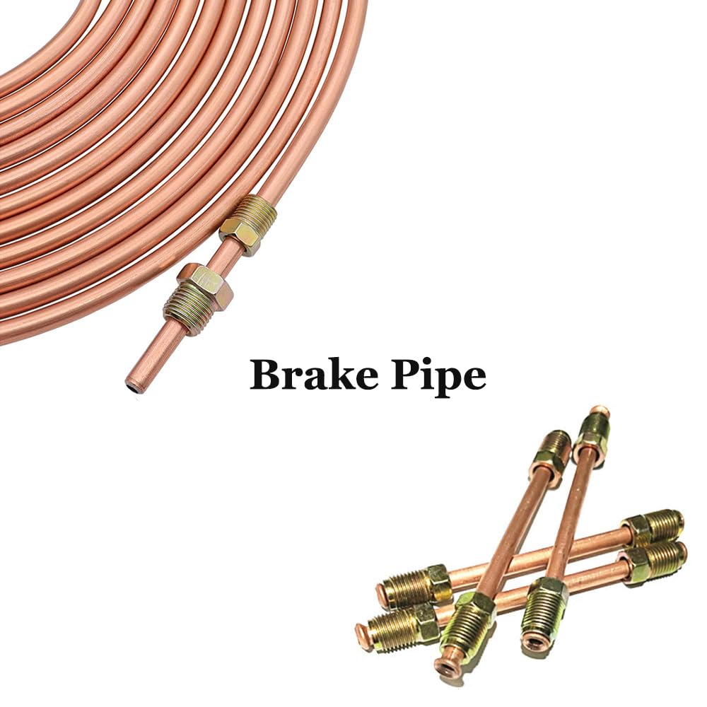 Kit tubo freno 3/16" 10 m con raccordi per set di tubi freno automobilistici (kit 2)