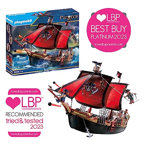 PLAYMOBIL Pirates 70411 Totenkopf-Kampfschiff, Ab 5 Jahren [Exklusiv bei Amazon] – Ansicht 4