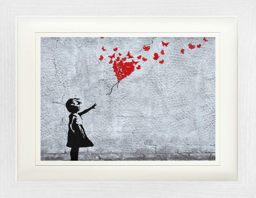 Giallobus - Quadro - Banksy - Bimba Palloncino Cuore Rosso - Tela Canvas Telaio Standard - 50x70 - Pronto Da Appendere - Quadri Moderni Per La Casa : Banksy - Foto 12