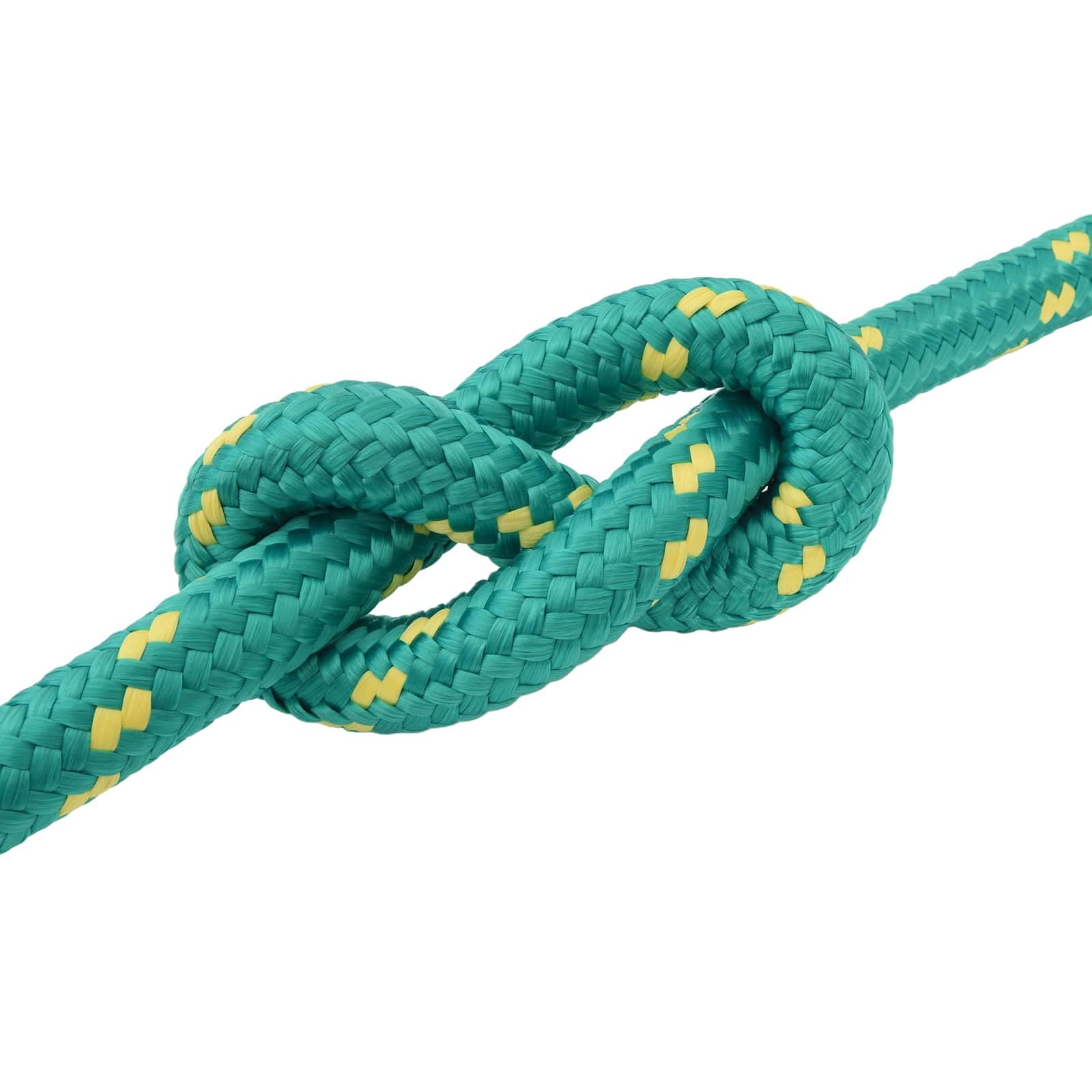 Cuerda de trabajo de polipropileno verde multifuncional para camping, vela, transporte, canotaje, kayak y pesca, diámetro 30 mm, longitud 50 m