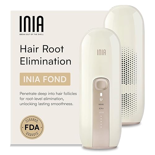 INIA Dispositivo de depilación láser para mujeres y hombres, removedor de pelo INIA Fond con reducción de cabello de larga duración para cuerpo y