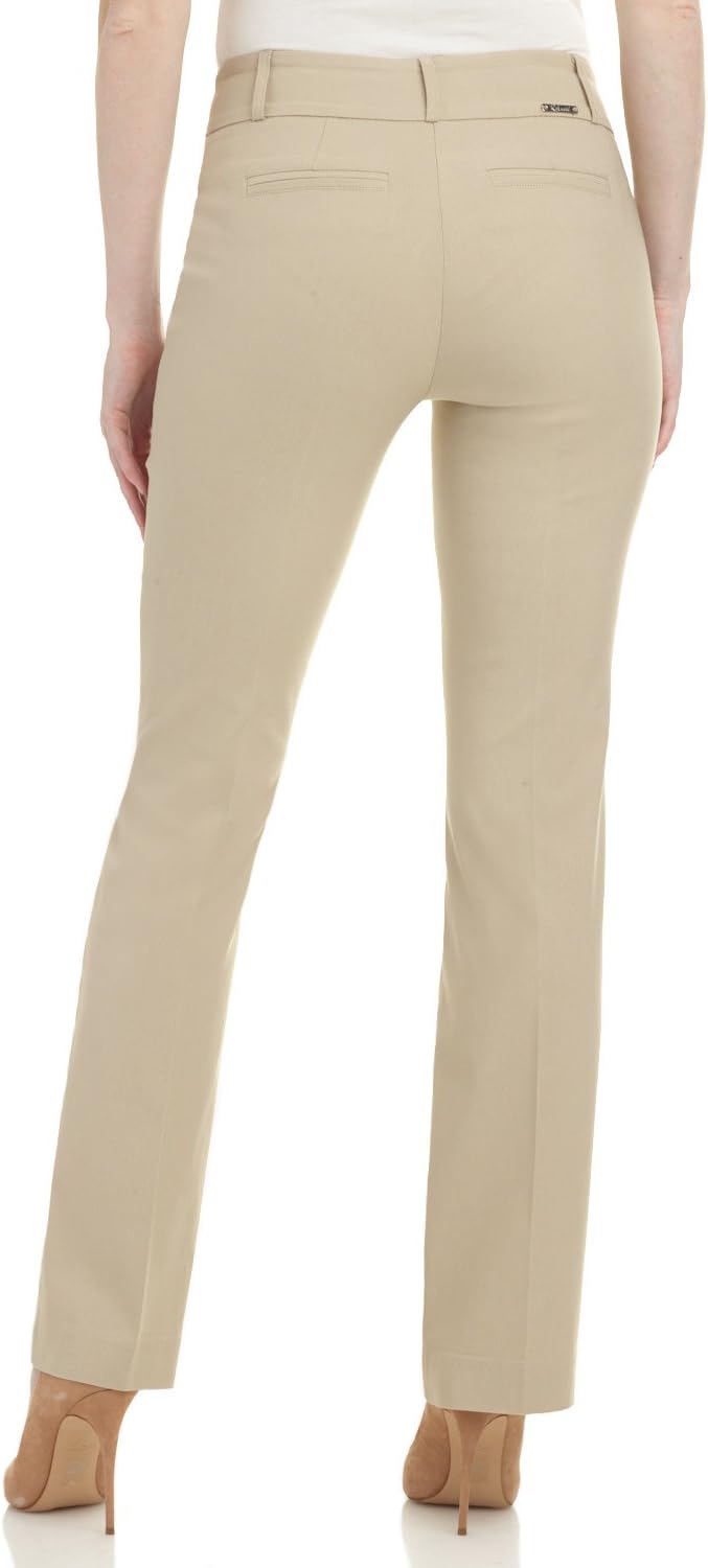 Rekucci Womens Ease into Comfort Fit Barely Bootcut Business Casual Stretch Pants in Regular/Tall/Petite fit - Image 4
