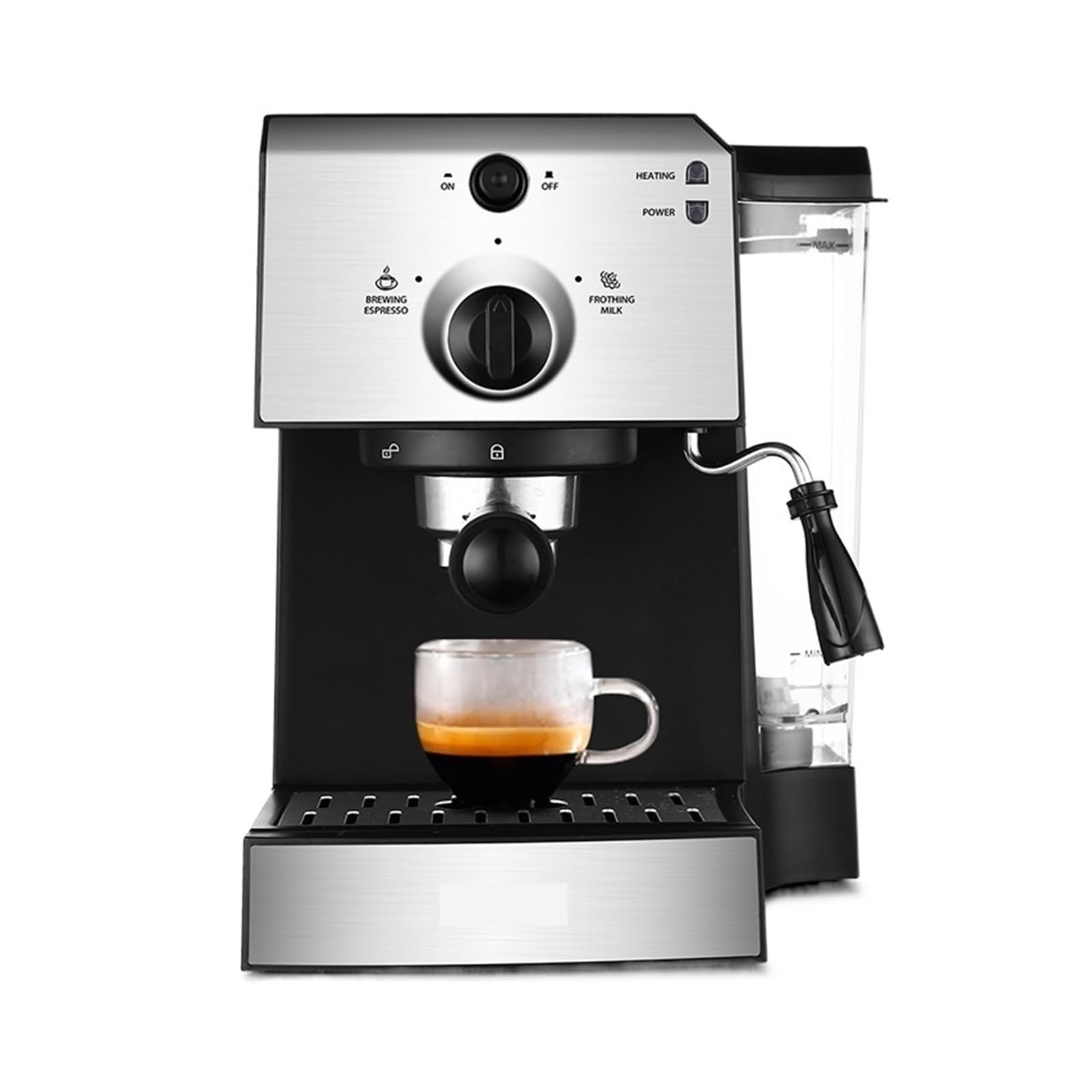 Cafetera de 15 Bares para Espresso, Capuchino Calentamiento rápido con vaporizador Leche