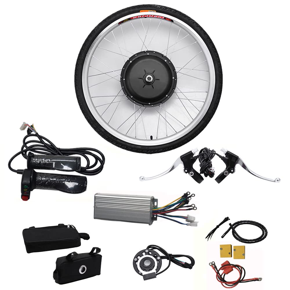 Kit de construcción de rueda delantera para bicicleta de montaña, bicicleta de montaña, kit de refuerzo de bicicleta eléctrica, 36 V, 250 W, 26 pulgadas, kit de conversión de motor