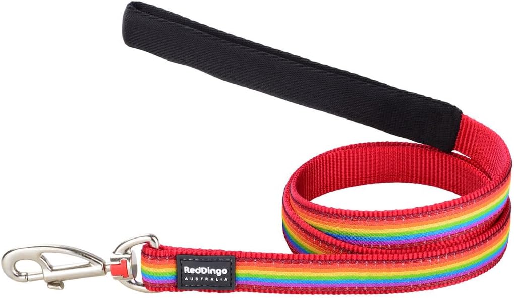 Red Dingo Dog Leash Style Rainbow 2 x 120 cm