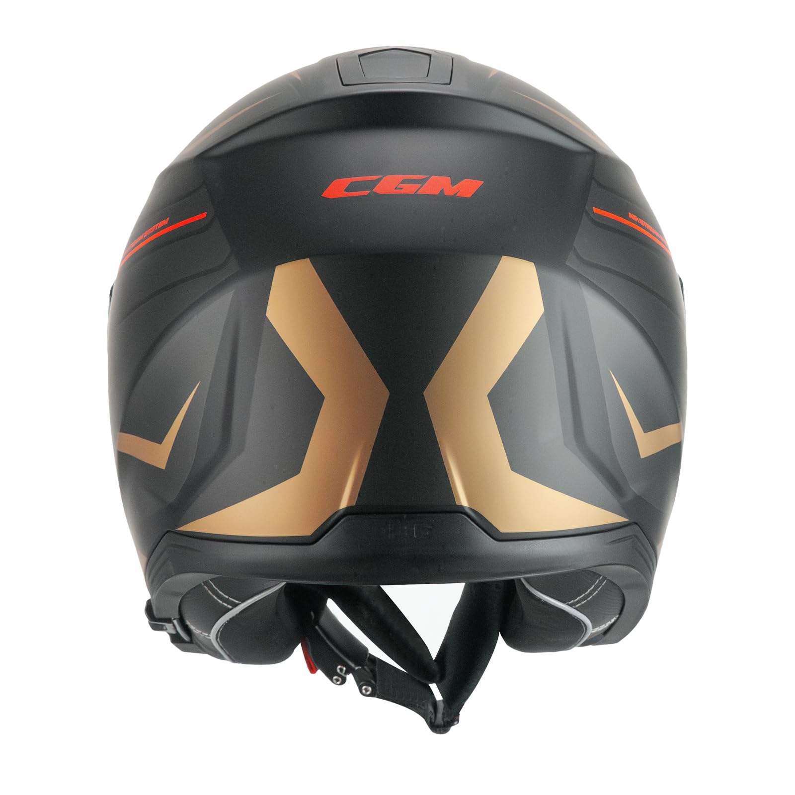 CGM Casco open face, 136S RNA RACE Grigio Rosso opaco, L