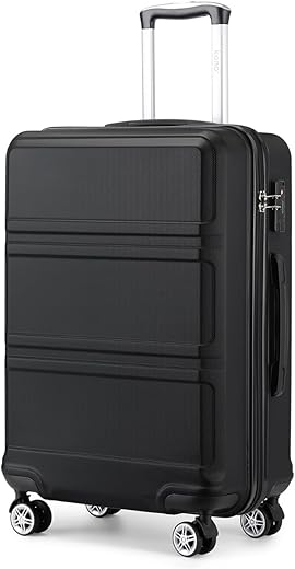 Kono Fashion Hand Luggage Lightweight ABS Hard Shell Trolley Travel Suitcase