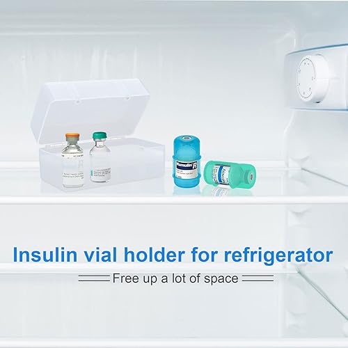 Vista 6 de iGuerburn Protector de vial de insulina corto para Fiasp Humalog Novolog Humulin Novolin Insulin, Diabetes Insulina Funda de Silicona Vial Funda