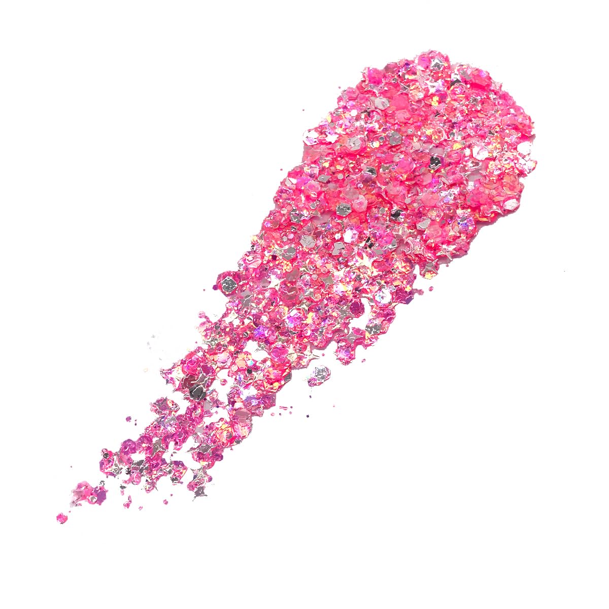 Neon Pink - Holographic Body Glitter Gel for Body, Face, Hair - Vegan & Cruelty Free - Electric Bliss Beauty (Neon Pink)