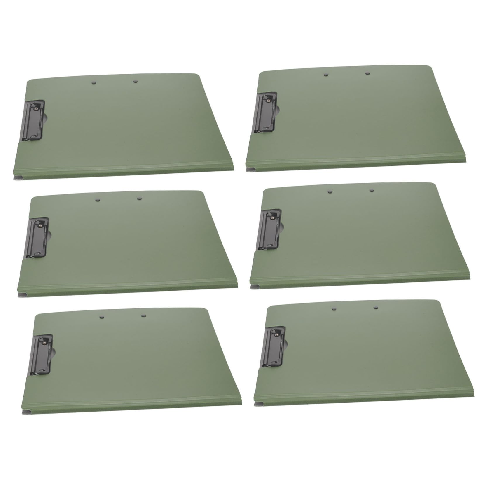 6 Piezas Portapapeles Multifuncionales con Doble Clip Giratorio Carpeta Organizadora Ligera y Resistente para Notas y Menús