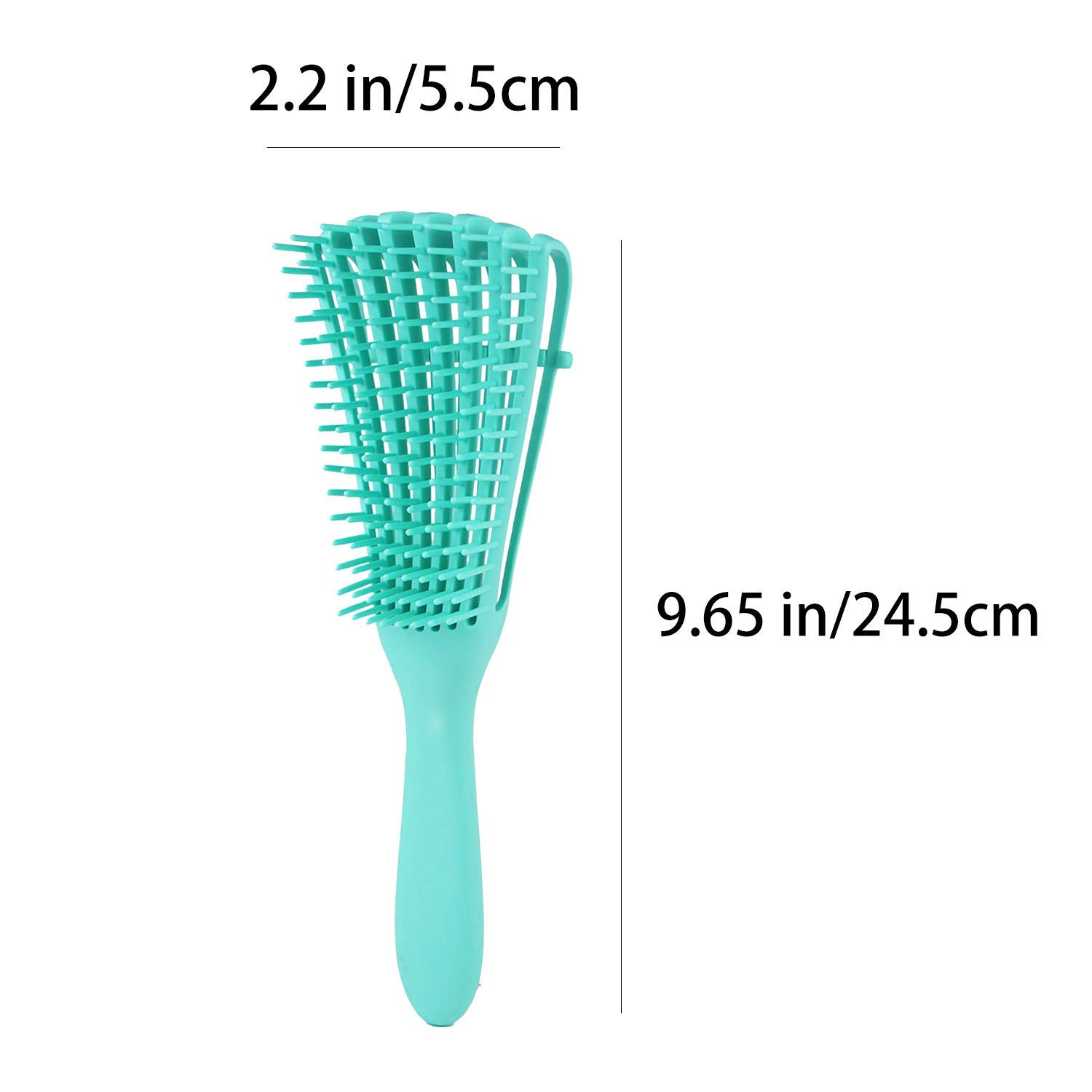 Detangling Brush for Curly Hair, ez Detangler Brush Hair Detangler, Afro Textured 3a to 4c Kinky Wavy for Wet/Dry/Long Thick Curly Hair, Exfoliating for Beautiful and Shiny Curls (Green) : Beauty & Personal Care