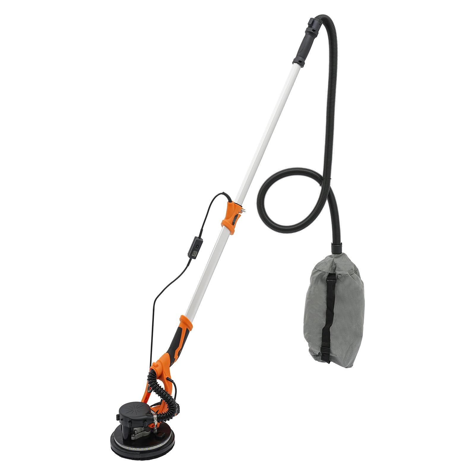 Lijadora de pared en seco, 750 W, lijadora de pared con disco abrasivo de 225 mm, 6 velocidades variables de 800 – 1800 rpm