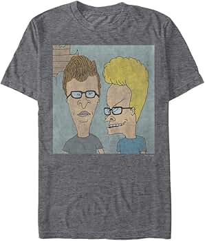 BEAVIS AND BUTTHEAD NERDY BY NATURE Tシャツ Mens NEW Beavis and Butt-Head MTV Blue Nerdy By Nature T