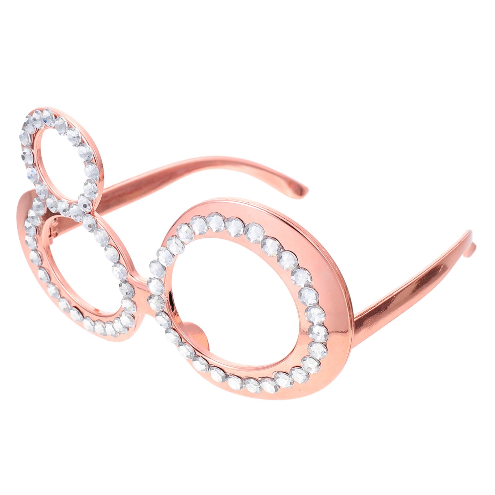 LABRIMP Birthday Eye Glasses Unique Photo Prop Gold Party Decorative Glasses for Celebrati