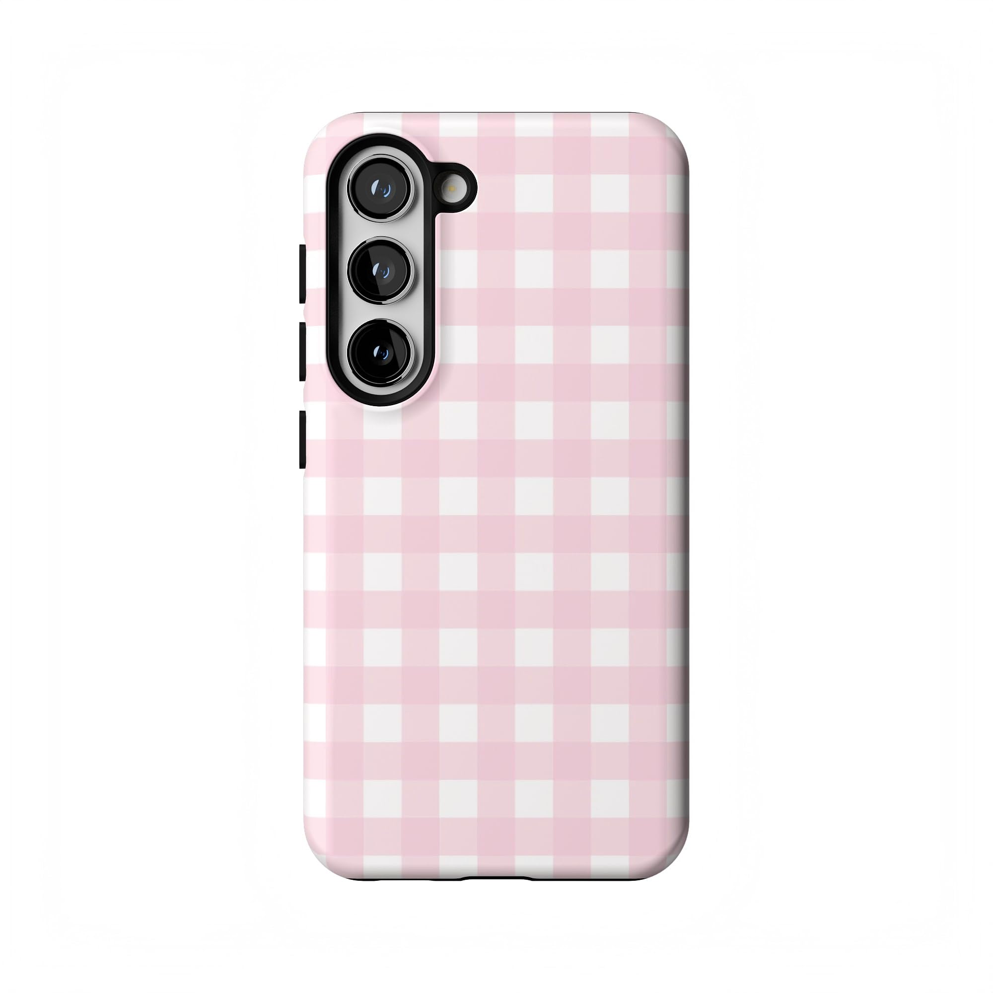 Casely Galaxy S23 Case | Pink Plaid | Sunday Best | Essential Slim Dual-Layer Protective Design