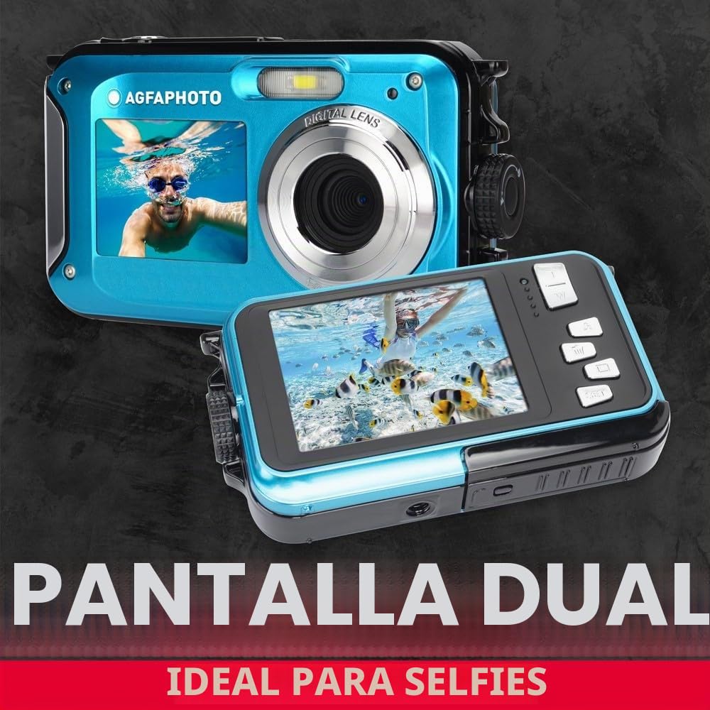 AGFAPHOTO Realishot WP8000 Bleu - Appareil Photo Numérique Étanche