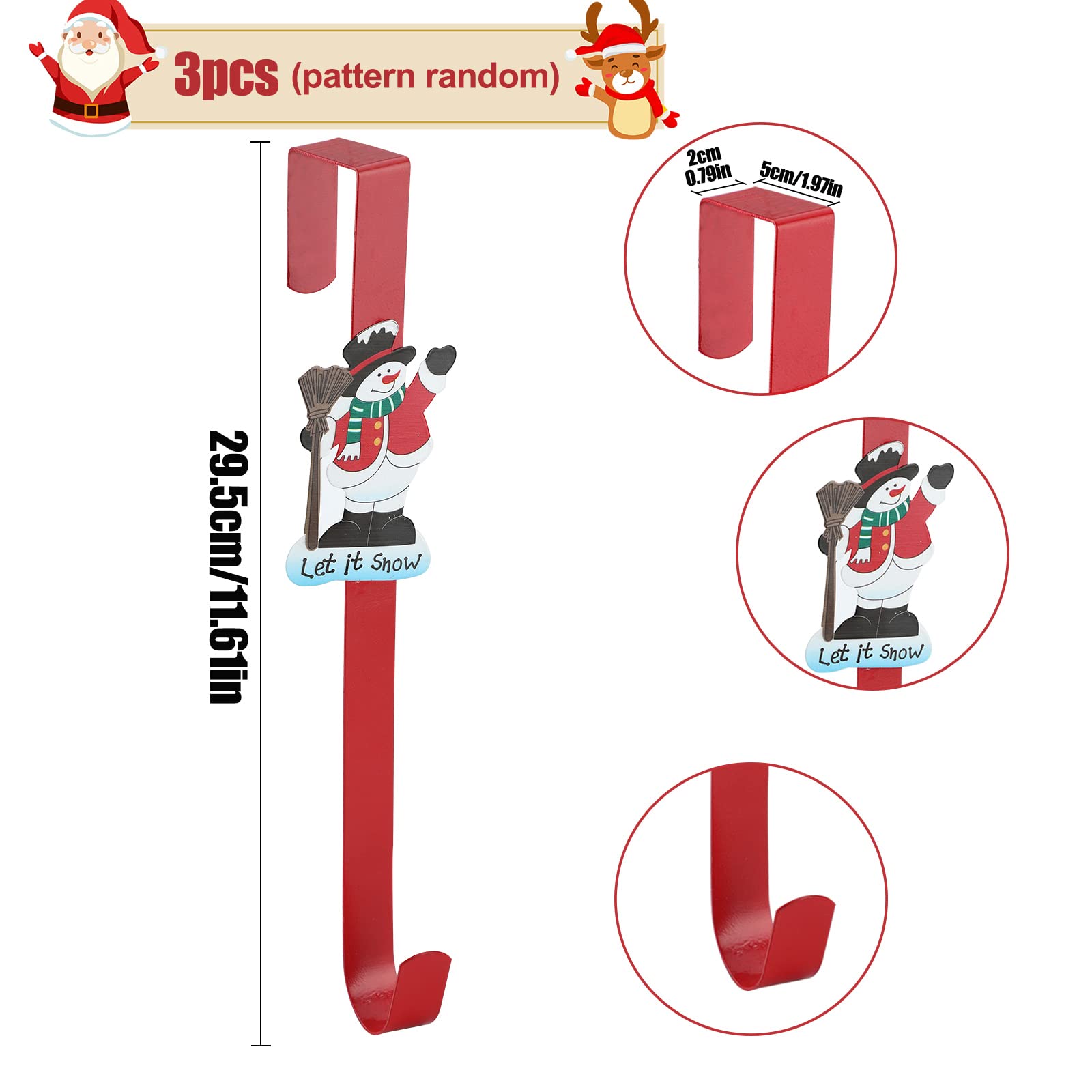 12 Ganci Per Ghirlande Natalizie Regolabili - In Silicone, Riutilizzabili, Per Porte, Camini, Scale - Foto 10