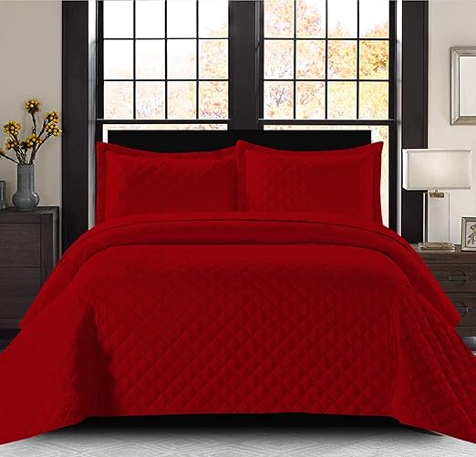 Prime Linens Single Bed Throws Quilted Bedspreads Reversible Quilt
