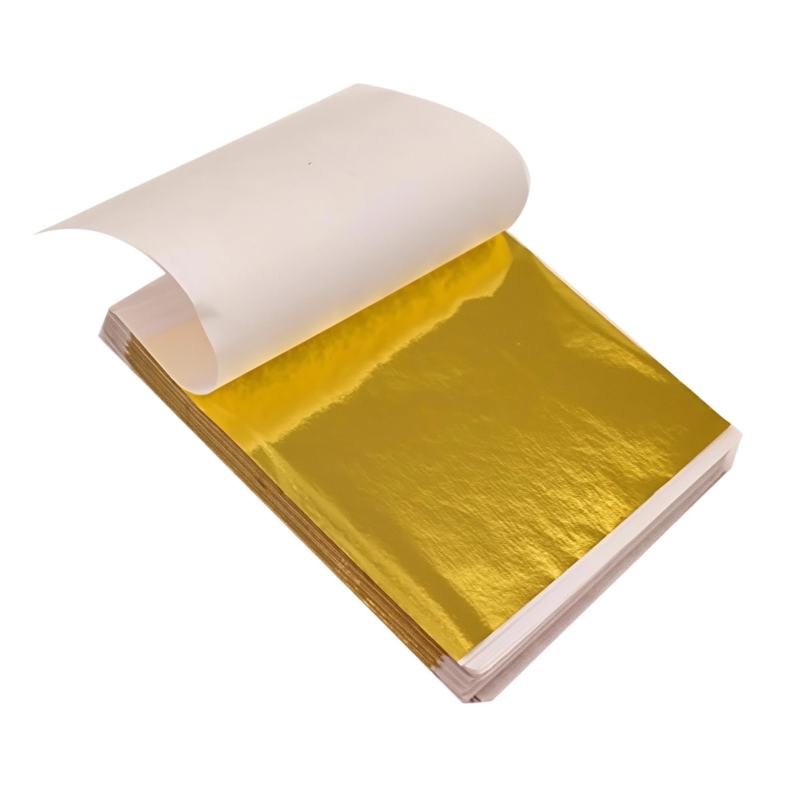 100 hojas de imitación de hojas de oro para manualidades, 8,5 x 8 cm, papel de hoja de oro, pintura acrílica, hojas de oro, hojas de metal para manualidades, uñas, pintura, proyecto de arte