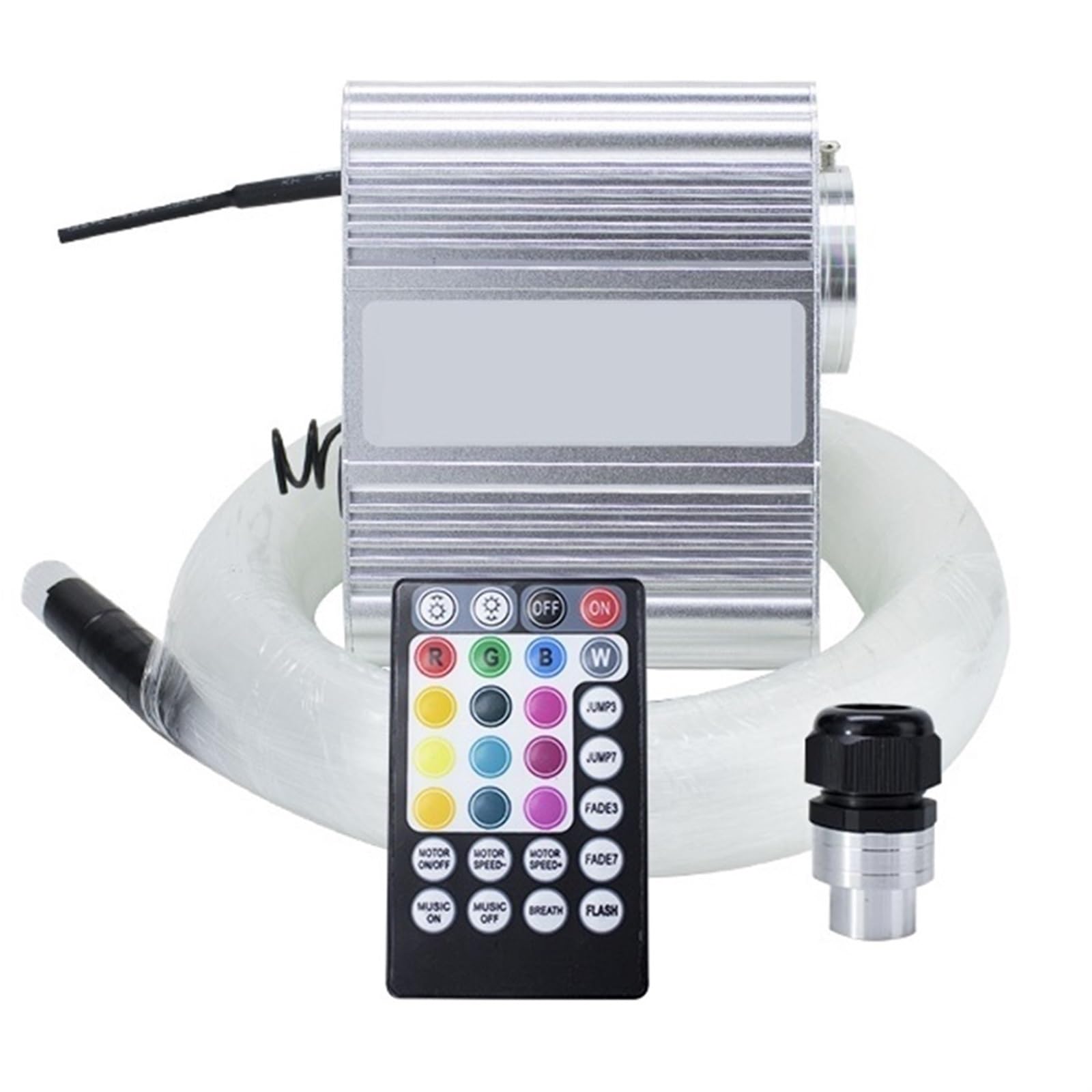 Luz De Estrella For Techo De Coche, 10W, RGBW, Centelleo, Luces Led Interiores For Coche, Cielo Estrellado, Techo, Control Bluetooth, Lámpara Led De Fibra Óptica(Mixed 415pcs 3M)