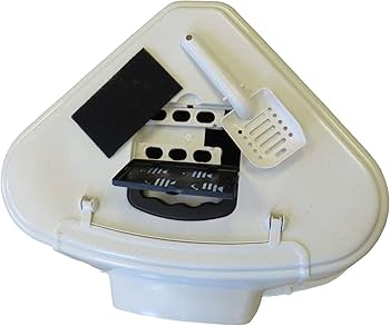 PETGARD XXL Kattentoilet Orlando Corner - Gesloten Toilet Met Filter Voor Grote Katten (70x57x48 Cm)