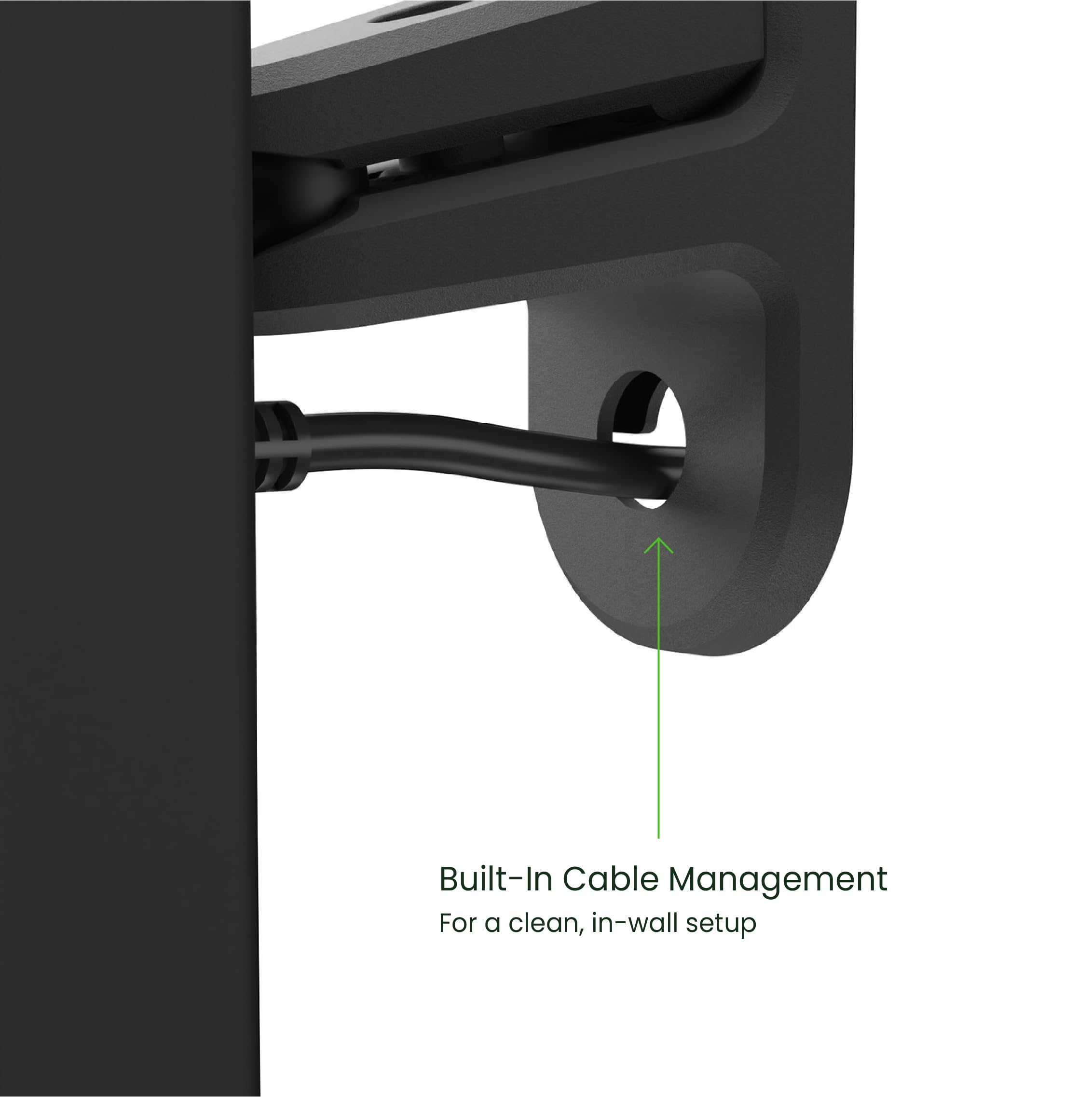 Kanto SPW3 Universal Satellite Speaker Wall Mount Bracket | ¼-20 Thread Attachment | Tilt, Swivel & Rotation | Holds 5.4 kg | Wire & Cable Management | No Visible Hardware | Pair | Black