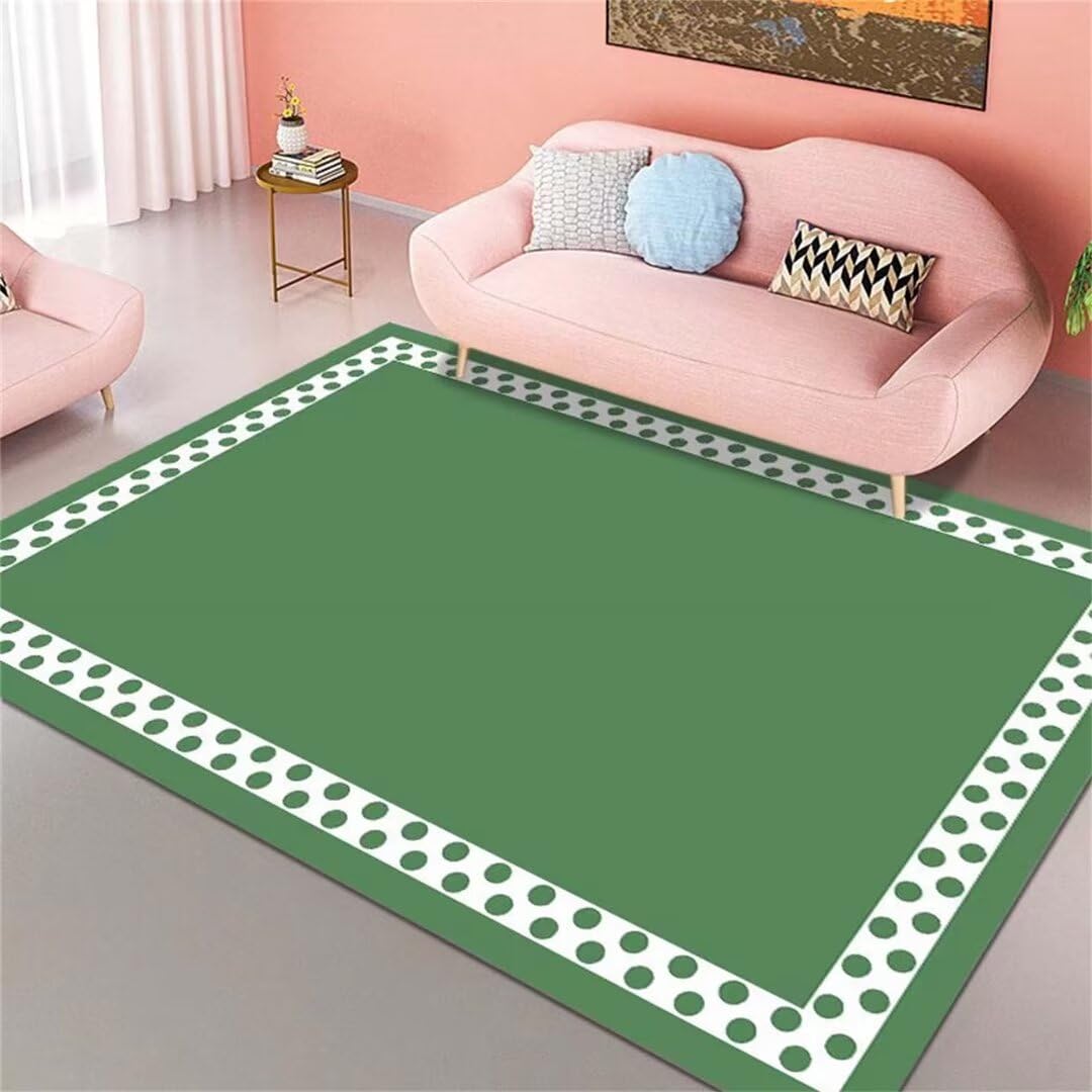 Tapis de salon résistant à l'humidité et doux pour chien vert