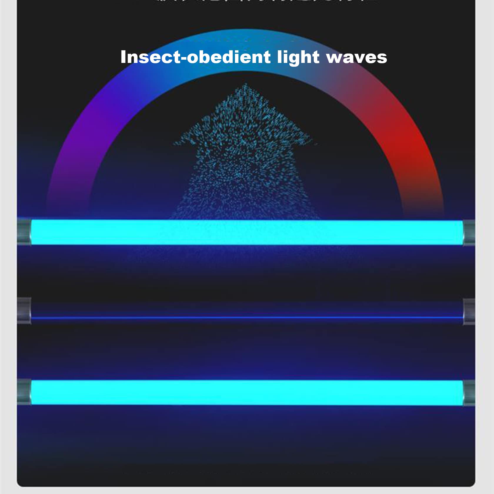 3500V Professioneller Außenbereich UV Insektenvernichter,2 IN 1 Insektenvernichter Elektrisch Mückenlampe,65W LED Insektenfalle,IPX4,Gärten,Bauernhöfe,Parks,Krankenhäuser,230m²,X80S