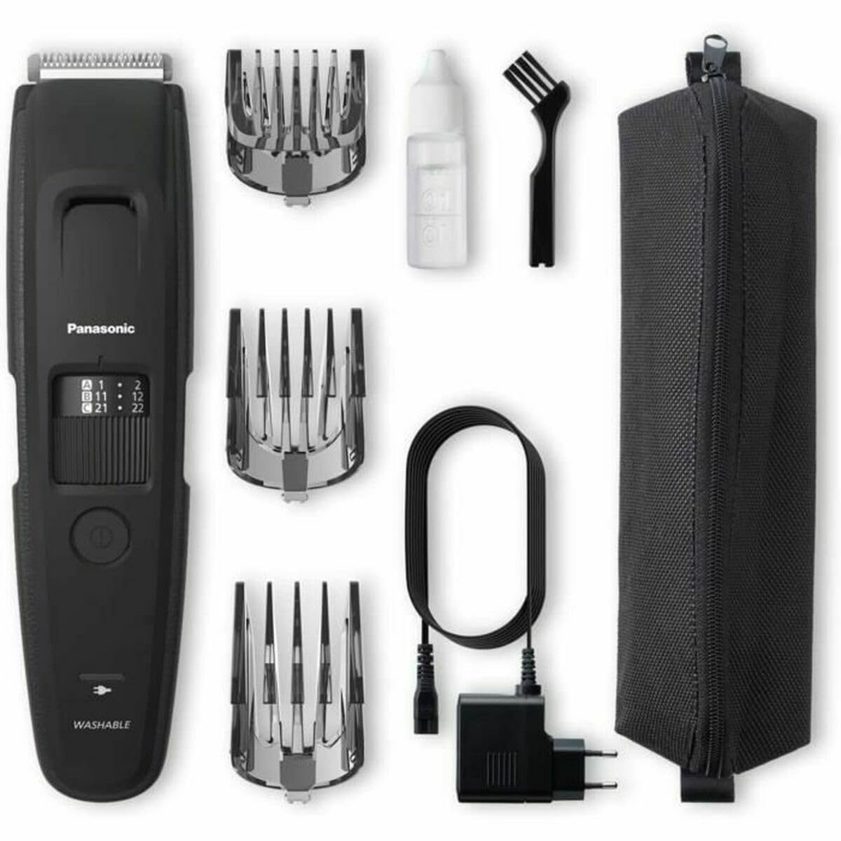 Panasonic ER-GB86 Barttrimmer, High-Torque DC Motor, 58 Längeneinstellungen, Waschbar, Kabellos