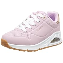 Skechers Uno Gen1 Shimmer Away, Scarpe sportive Bambine e ragazze, Pink Synthetic Pink Trim, 28 EU