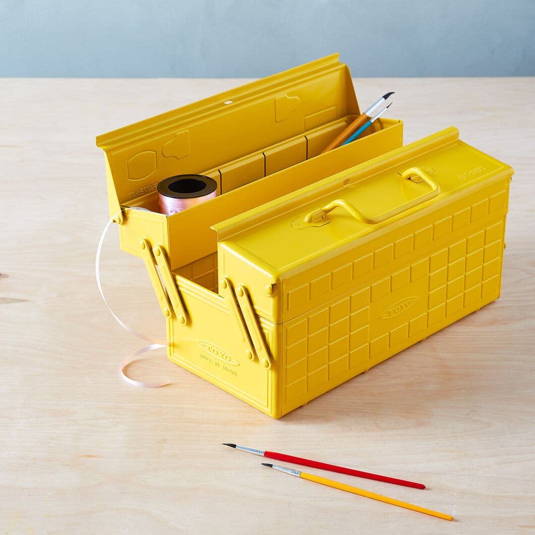 Amazon.co.jp: Toyo 二段ツールボックス ST－350 イエロー : DIY・工具