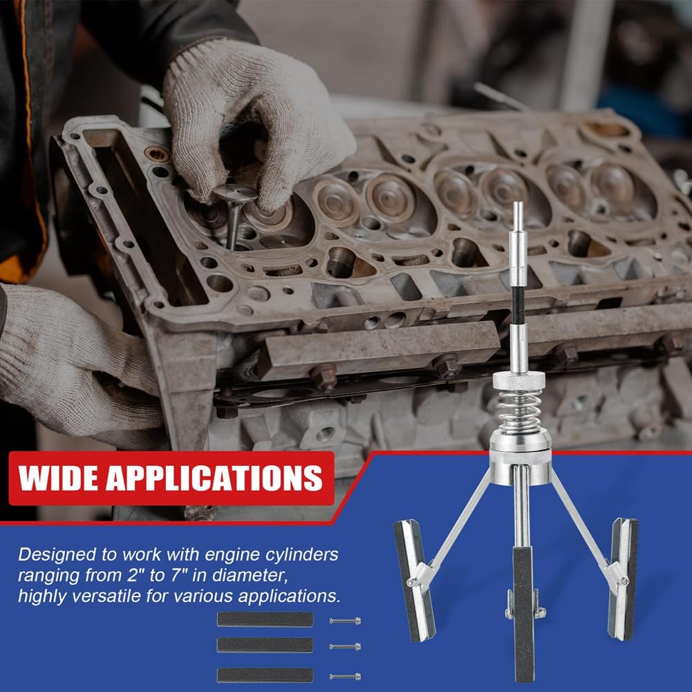 Desglasador Ajustable para Rectificar Cilindros de Motor 2-7 Pulgadas con 3 Piedras Reemplazables